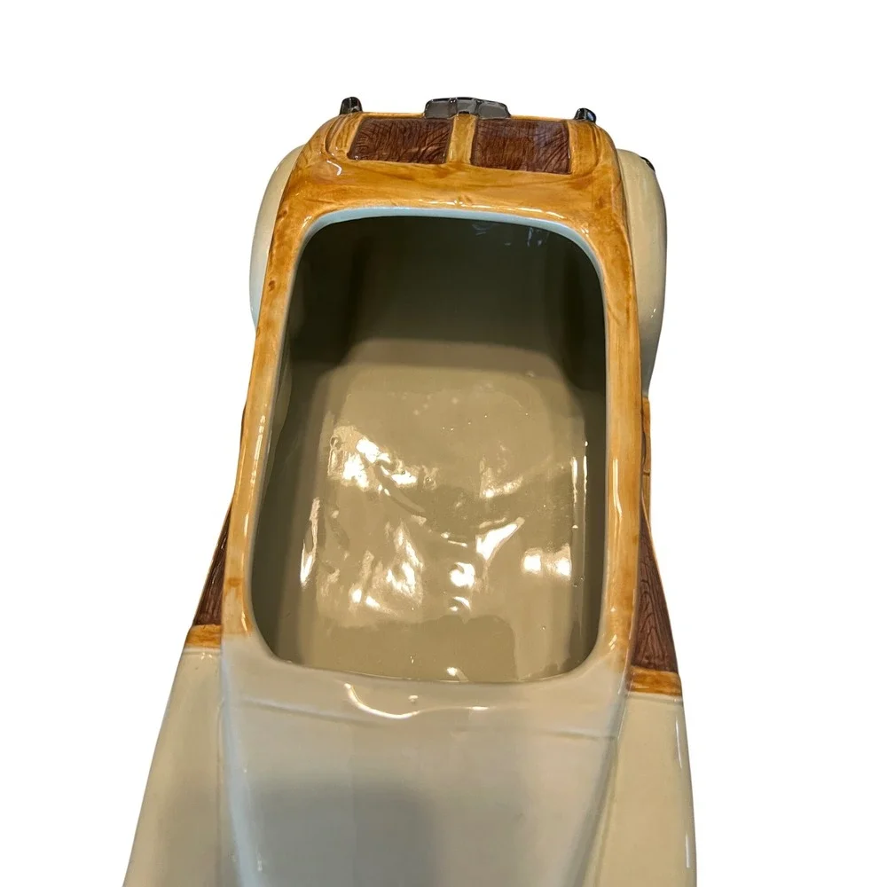 Vintage‎ Omnibus Fitz and Floyd American Roadside Woody Wagon Cookie Jar 1993
